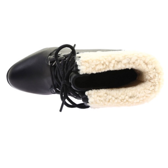 NEW size 11 Sorel After Hours Lace Shearling Boot - Picture 4 of 8